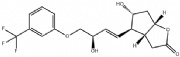 (+)-(3aR,4R,5r,6aS)-六氢-5-羟基-4-[(1E,3R)-3-羟基-4-(3-三氟甲基)苯氧基-1-丁烯基]-2H-环戊并[b]呋喃-2-酮