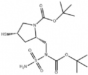 (2S,4S)-2-[[(Aminosulfonyl)[(tert-butoxy)carbonyl]amino]methyl]-4-mercapto-1-pyrrolidinecarboxylic acid tert-butyl ester