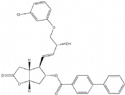 [3aR-[3aalpha,4alpha(1E,3R*),5beta,6aalpha]]-[1,1'-联苯]-4-羧酸 4-[4-(3-氯苯氧基)-3-羟基-1-丁烯基]六氢-2-氧代-2H-环戊二烯并[b]呋喃-5-基酯