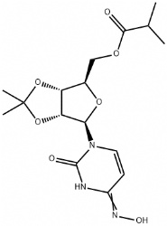 ((3aR,4R,6R,6aR)-6-((E)-4-(hydroxyimino)-2-oxo-3,4-dihydropyrimidin-1(2H)-yl)-2,2-dimethyltetrahydrofuro[3,4-d][1,3]dioxol-4-yl)methyl isobutyrate