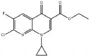 1-环丙基-6-氟-7-氯-4-氧-1,4-二氢-1,8-萘啶-3-羧酸乙酯