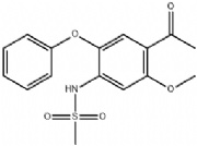 3-(甲磺酰胺)-4-(苯氧基)-6-(乙酰基)苯甲醚